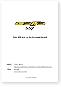 Balfa BB7 bearing service guide
